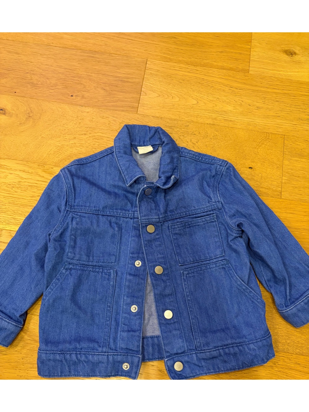 COS Kids Royal Blue Denim Jacket with Snap Buttons